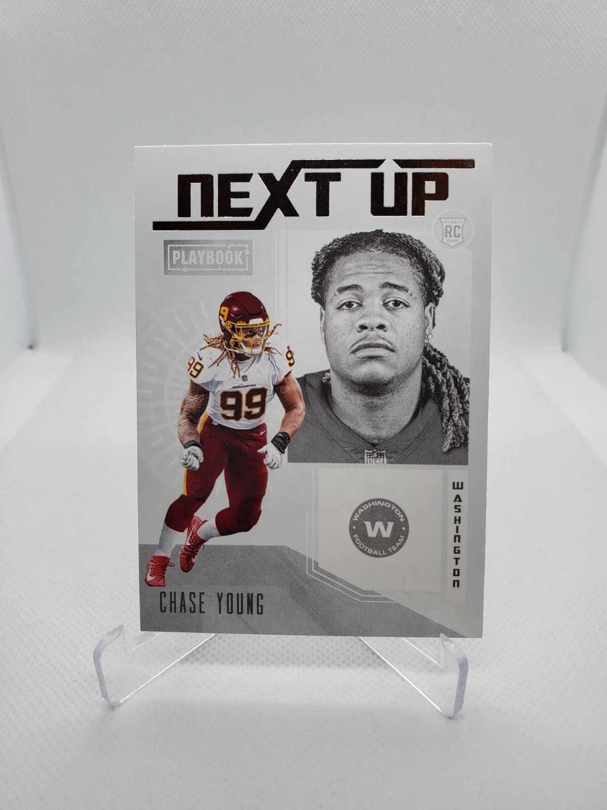 Chase Young - Washington Commanders - 2020 Playbook - Next Up Rookie - #NU-15