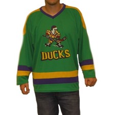 Mighty Ducks Hockey Jerseys (Choose Player Names) Movie Uniform 90s Costume Gift