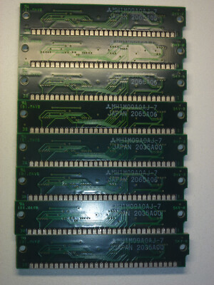 Retro IBM PC AT 286 386 486 MH1M09A0AJ-7 30 Pin SIMM DRAM 8x1MB