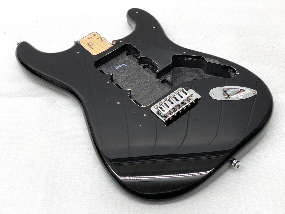 Genuine! Fender Squier TREMOLO STRAT BODY Black w/HARDWARE