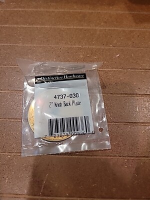 Baldwin 4737-030 Round 2 In Knob Backplate Polished Brass