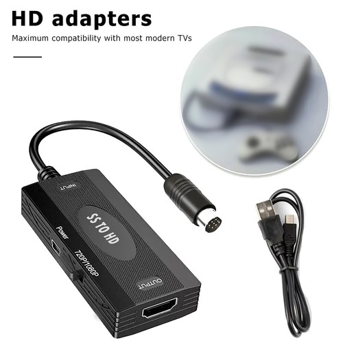 HDMI-Compatible Converter SS To HD For Sega Saturn Console DC5V 1080P 16:9/4:3 - Picture 6 of 10