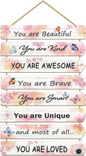 Girls Room Decor Butterfly Wall Decor for Girls Bedroom Inspirational Wall Art f