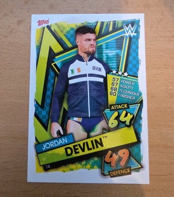 WWE Karte JORDAN DEVLIN / Topps Slam Attax 2021 Wrestling JD MCDONAGH Card # 74