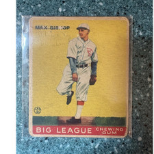 Goudey 1933 Big League Chewing Gum #61 Max Bishop Philadelphia Athletics