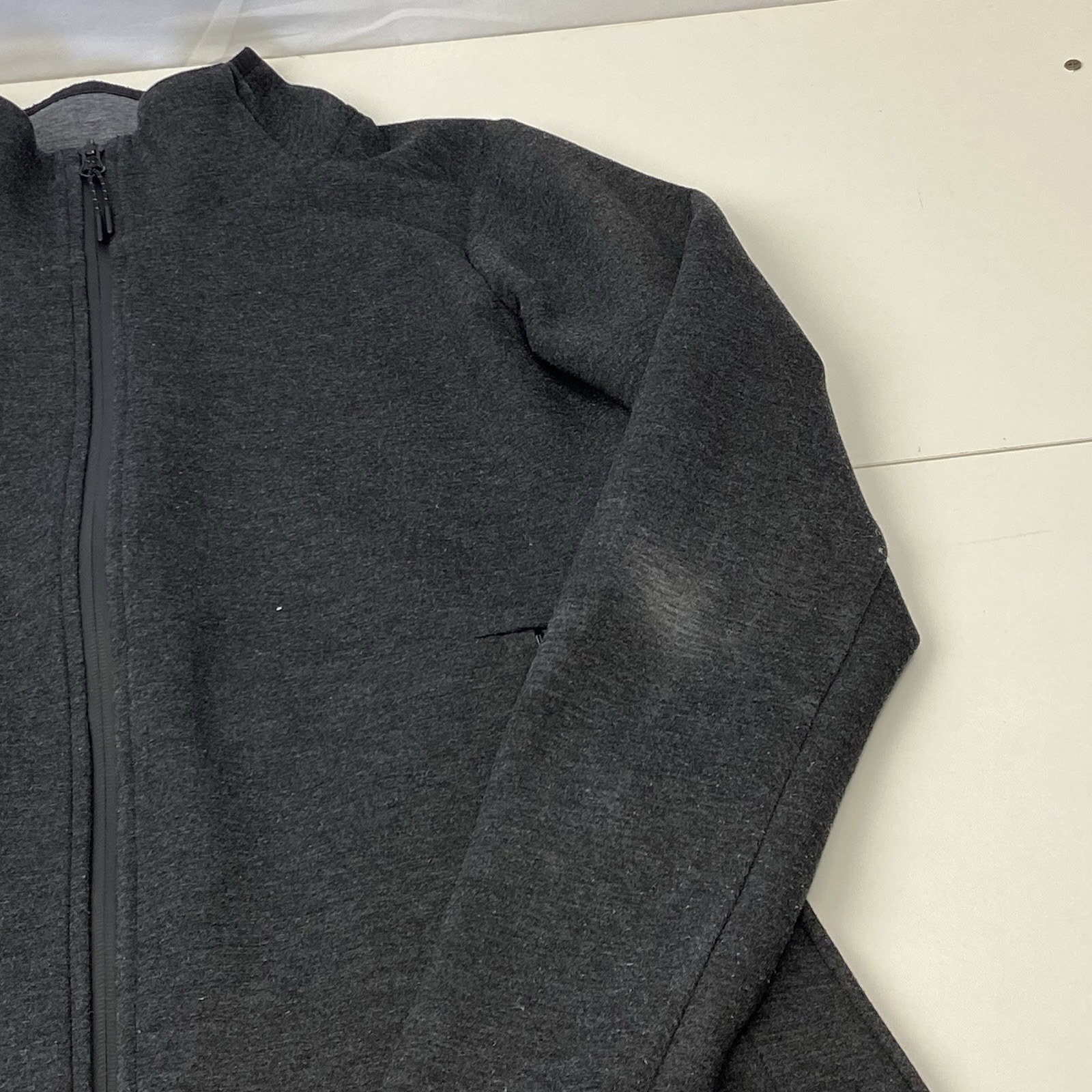 Champion Womans S Small Solid Dark Gray Full Zip … - image 7