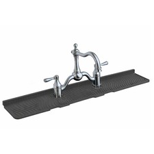 2 Hole Kitchen Sink Splash Guard 22 INCH Wide-Modern Faucet Mat for Kitchen...