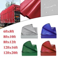 20 Mil Heavy Duty PVC Coating Poly Tarp Waterproof Canopy Cover Tarpaulin Tent