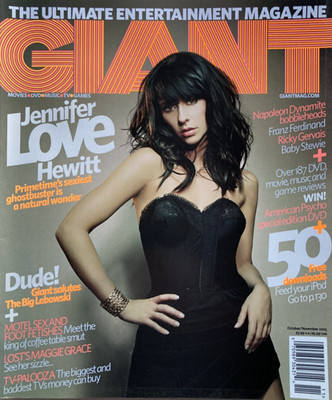 JENNIFER LOVE HEWITT 2005 GIANT Magazine RICKY GERVAIS / FRANZ FERDINAND / New