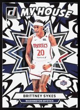 2025 Donruss WNBA #18 Brittney Sykes My House Washington Mystics Basketball Card