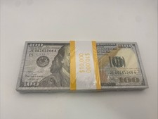 100 Dollar Bills Prop Motion Picture Money 10,000 Dollars Total FAKE USA