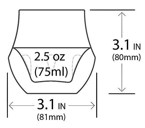 Propel Espresso Cups, Handmade Double-Walled Glass Coffee Mugs, Clear 2.5 oz,...