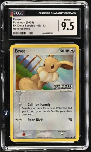 Eevee 69/113 Delta Species Reverse Holo CGC 9.5 POP 2
