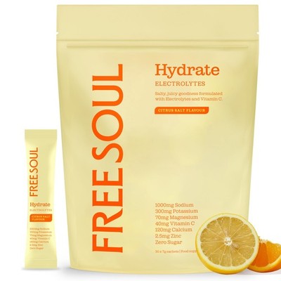 Free Soul Hydrate | Electrolyte Hydration Sachets | Zero Sugar | 30 