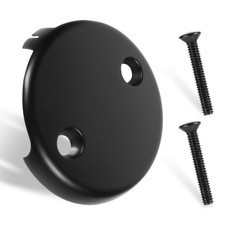 Bathtub Overflow Drain Cover 3-1/8 inch, Two Hole Tub Cover,