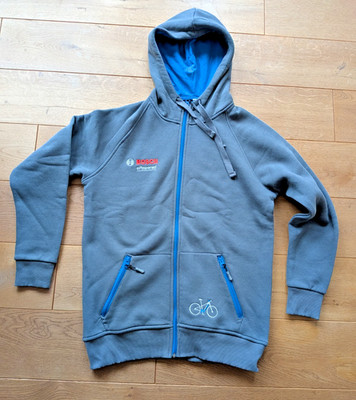 BOSCH eBike ePowered Hoody Grau/Blau Gr.M