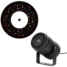 Stars and Moon Theme Projection Light Rotatable High-Definition Snow Projector