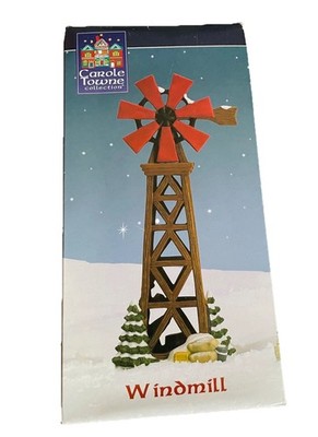 Vintage Carole Towne Village Christmas Collection Windmill Lemax With box