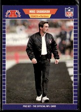 1989 Pro Set Mike Shanahan #194 Los Angeles Raiders