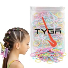 TYGA Pack of 500 Pastel Mini Rubber Bands with Band Removal Hook Hair Tie Cutter