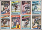 1984-85 O-Pee-Chee Uncut 9-card Panel With 2 Wayne Gretzky Cards OPC
