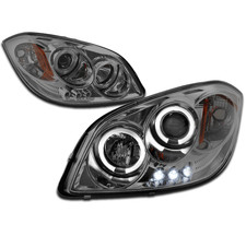 05-10 CHEVY COBALT/07-09 PONTIAC G5 CCFL HALO LED PROJECTOR HEADLIGHT SMOKE NEW