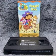 Nick Jr Dora The Explorer Cowgirl Dora VHS Video Tape 2 Wild West Adventures!
