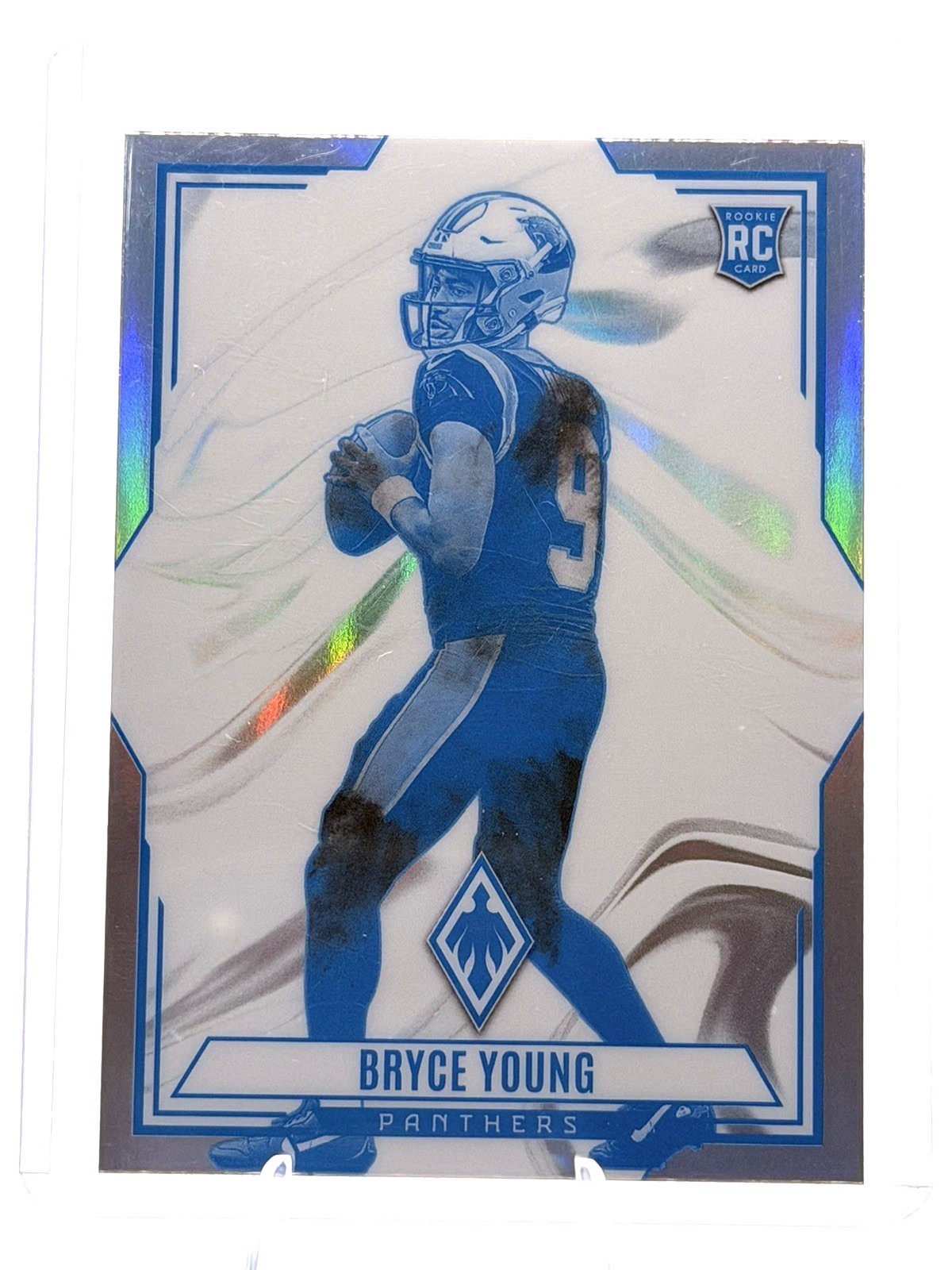 2023 Panini Phoenix Bryce Young Contours Silver Seismic RC #CON-2 Panthers