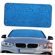 Windshield Sun Shade Foldable Car Front Window UV Heat Block Water Droplet