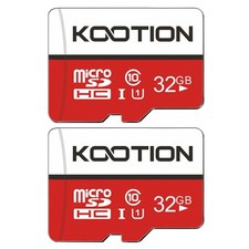 KOOTION 32GB Micro SD Card 2-Pack Class 10 Micro SDHC Card UHS-I Memory Card, Hi