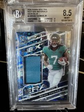 2024 Panini Spectra - Next Era Brian Thomas Jr. #NE-BTJ Neon Blue Prizm RC BGS