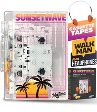 Bluetooth Cassette Player with FM Radio Transparent Design Portable Walkman S...