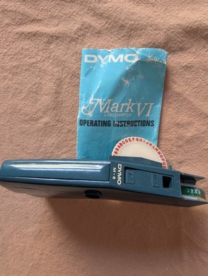 Vintage Dymo 1720 Hand Held Label Maker Printer Green