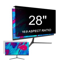 Hanging Privacy Screen Protector 28 inch Monitor, Removable Glare Blue Light ...