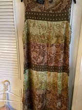 Adrian Karen New York Dress Casual 100% Rayon Size 2X Rayon