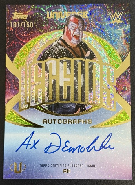 2026 Topps Universe WWE Ax Demolition Auto Neon Green Vortex #’d /150