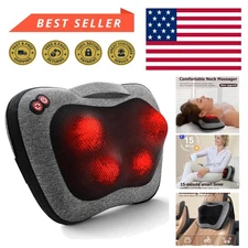 Electric Shiatsu Massage Pillow for Neck, Back, and Legs – Customizable Relief