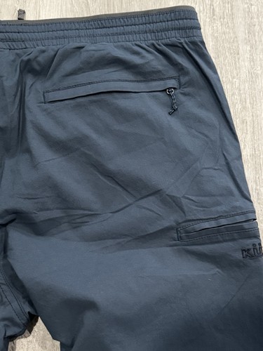 Kuhl Men's XL Getaway Board Shorts Trunks Solid Blue Zip Pocket Stretch Hiking - Picture 4 of 7