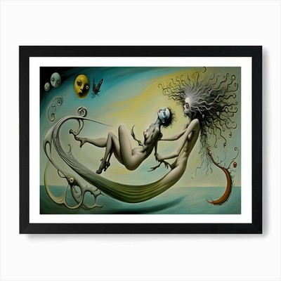Ein himmlischer Tanz Kunstdruck gerahmt Wandbild Poster Leinwanddruck Bild