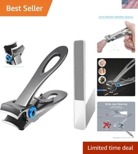 Extra Large Long Handle Toenail Clippers for Thick Nails - Ergonomic & Durable