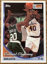Calbert Cheaney 1993-94 Topps Rookie Card #250 Bullets NBA RC Free Shipping