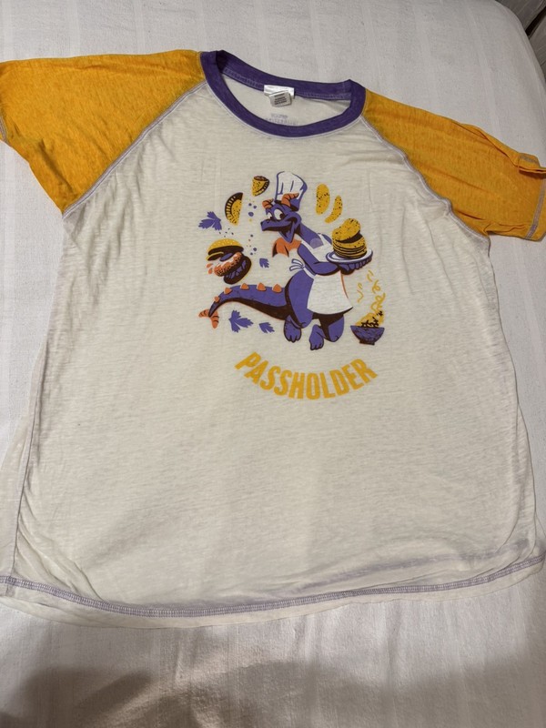 2023 Disney Figment Dragon Epcot Food & Wine Festival Passholder Shirt Large