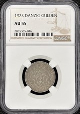 Danzig 1923 1 Gulden NGC AU 55