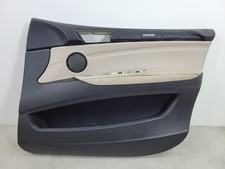 BMW X5 E70 09-13 MSPORT OFFSIDE FRONT RIGHT DOOR CARD OYSTER & BLACK