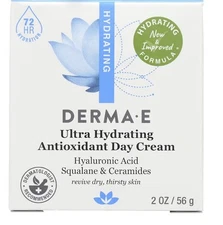 Derma E Ultra Hydrating Antioxidant Face Moisturizer 2 OZ Day Cream SEALED NEW