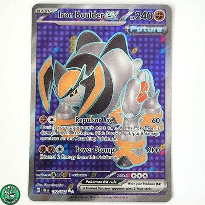 Pokemon TCG Iron Boulder ex 192/162 Temporal Forces Ultra Rare NM Near Mint