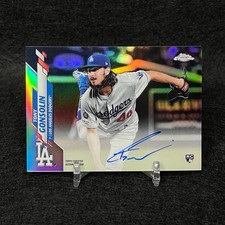 2020 Topps Chrome MLB Tony Gonsolin Autographed Card RC Rookie Silver Refractor
