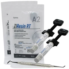 ZIResin RT A2 Nano-Hybrid Composite Resin System Dental 2 Syr 4g, + Nit Spatula.