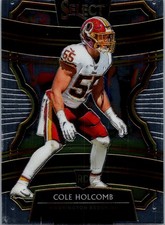 Cole Holcomb #63 2019 Panini Select Rookie Washington Redskins