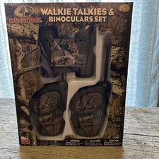 New Mossy Oak Walkie Talkies  Binoculars Two-Way Radio Ages 5 Kidz Toyz Sealed